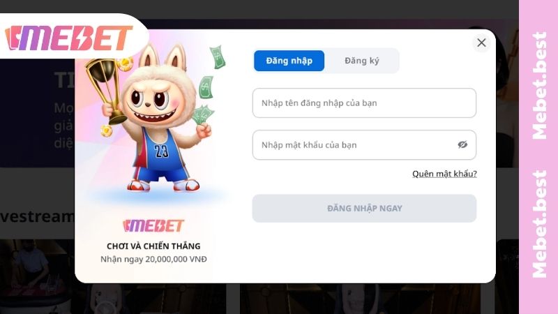 Những lưu ý cần thiết cho cược thủ khi đăng nhập MEBET lần đầu tiên